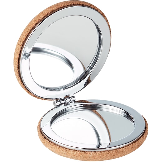 marrón Espejo de maquillaje Celina - beis