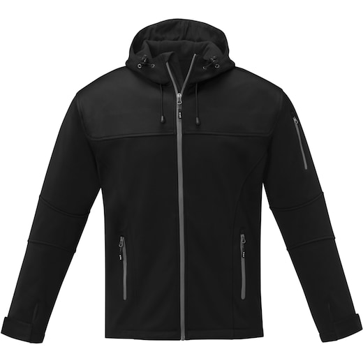 Elevate Match Men’s Softshell Jacket - solid black
