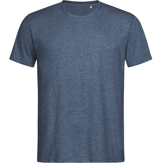 sininen Stedman Lux Unisex T-shirt - dark denim heather