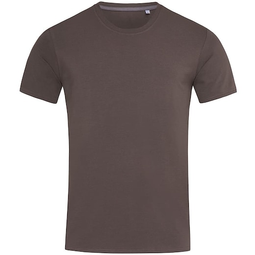 ruskea Stedman Clive Men´s Crew Neck T-shirt - dark chocolate