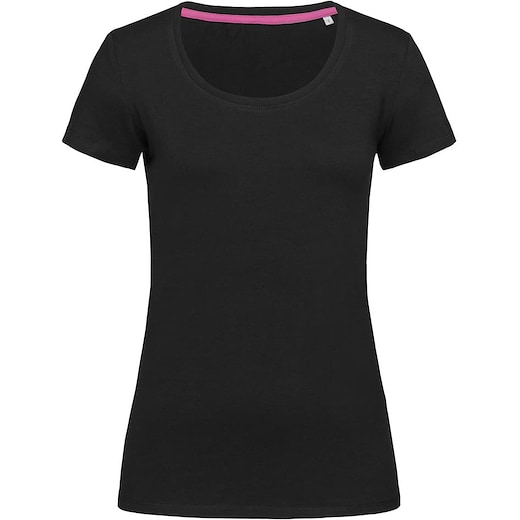 schwarz Stedman Claire Women´s Crew Neck T-shirt - black