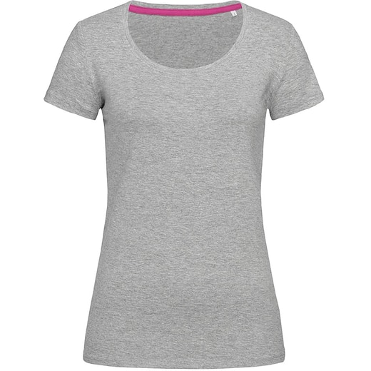 gris Stedman Claire Women´s Crew Neck T-shirt - gris jaspeado