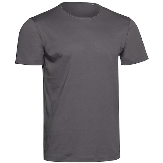 grå Stedman Finest Cotton Men´s T-shirt - slate grey