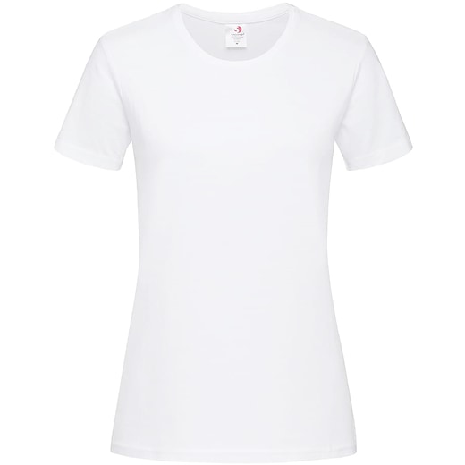 hvit Stedman Comfort-T Women´s T-shirt - white