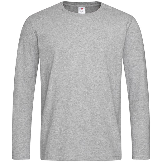 grigio Stedman Comfort-T 185 Men´s Long Sleeve - heather grey