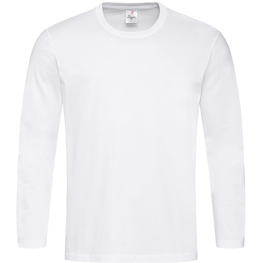 blanco Stedman Comfort-T 185 Men´s Long Sleeve - blanco