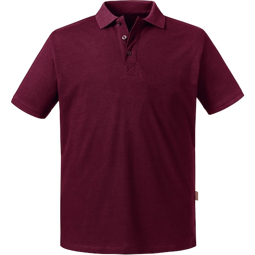 Russell Men´s Pure Organic Polo 508M - burgundy