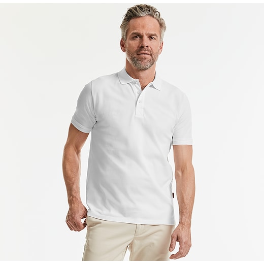 Russell Men´s Pure Organic Polo 508M - white
