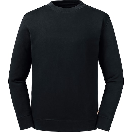 musta Russell Pure Organic Sweatshirt 208M - black