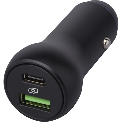 schwarz USB-Ladegerät fürs Auto Binz - solid black