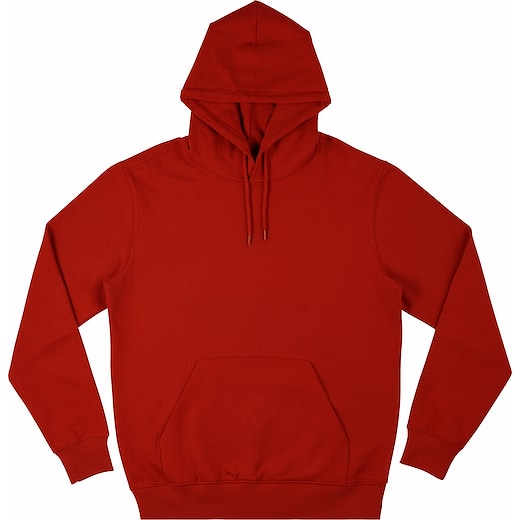 rosso Continental Clothing Unisex Heavy Pullover Hoodie - red