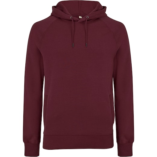 rosso Continental Clothing Unisex Classic Heavy Raglan Pullover Hoody - burgundy