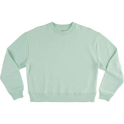 grøn Continental Clothing Women´s Dropped Shoulder Sweatshirt - light mint
