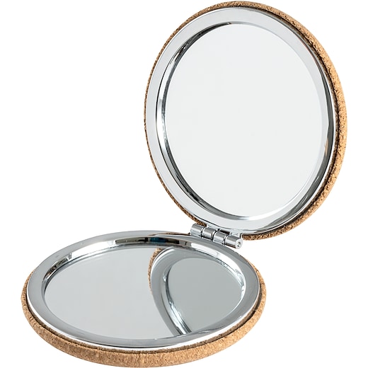 marron Miroir à maquillage Melinda - bois