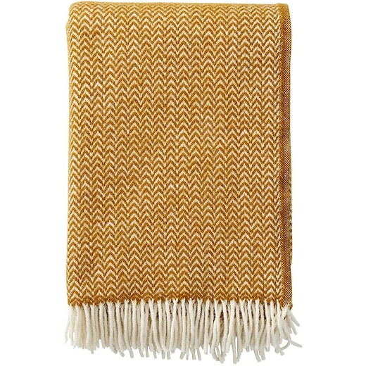 Klippan ullfabrikk Chevron - caramel