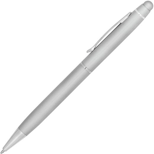 grå Touchpenner Remus - satin silver