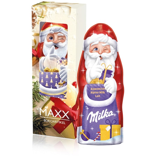 Milka Christmas Man Maxi, Père Noël en chocolat (20943)