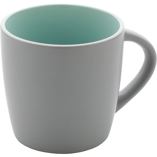 gris Mug en céramique Fidenza - grey/ green