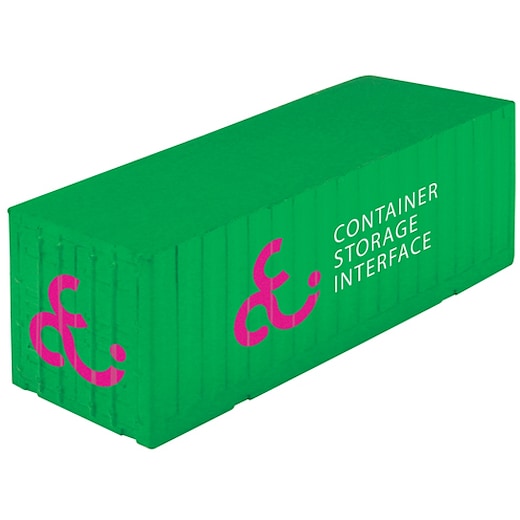 grön Stressboll Container - grön