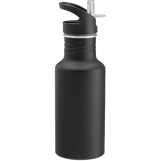negro Botella de agua Pinerolo, 60 cl - negro