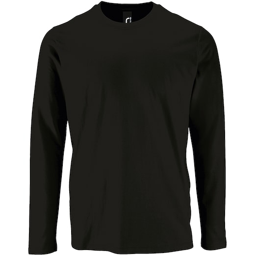 musta SOL´s Imperial Men's Long Sleeve T-shirt - deep black