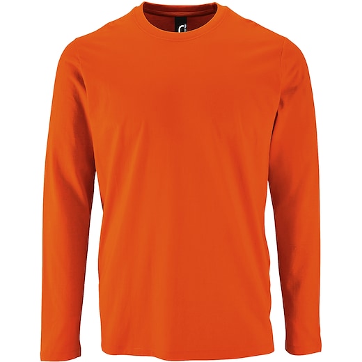 arancione SOL´s Imperial Men's Long Sleeve T-shirt - arancione