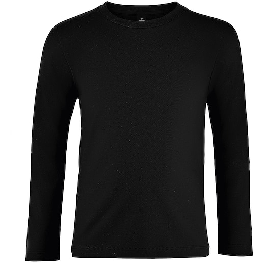 musta SOL´s Imperial Kid´s Long Sleeve T-shirt - deep black