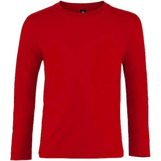punainen SOL´s Imperial Kid´s Long Sleeve T-shirt - red