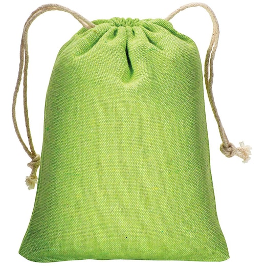 verde Bolsa de algodón Antonia S, 14 x 10 cm - verde manzana