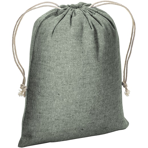 grønn Bomullspose Antonia M, 20 x 15 cm - green