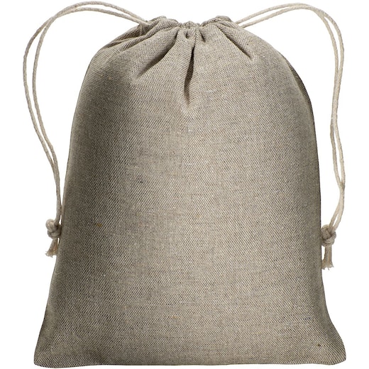 brun Bomullspose Antonia M, 20 x 15 cm - natur