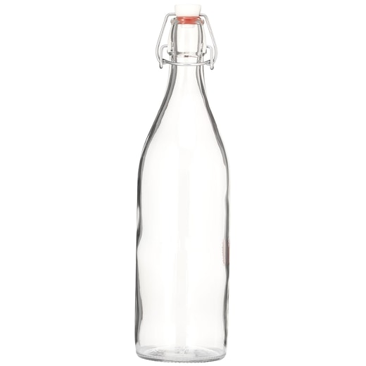 weiß Glasflasche Legnano, 100 cl - transparent
