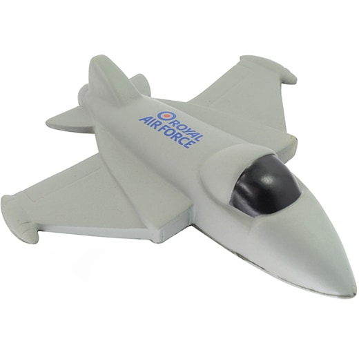 grå Stressball Fighter Jet - grey