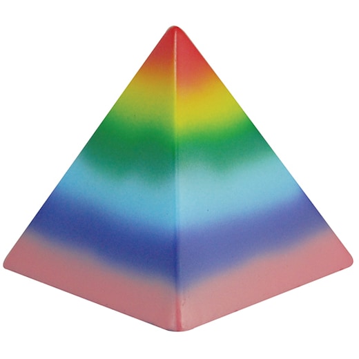 rot Stressball Pyramid - multicolor