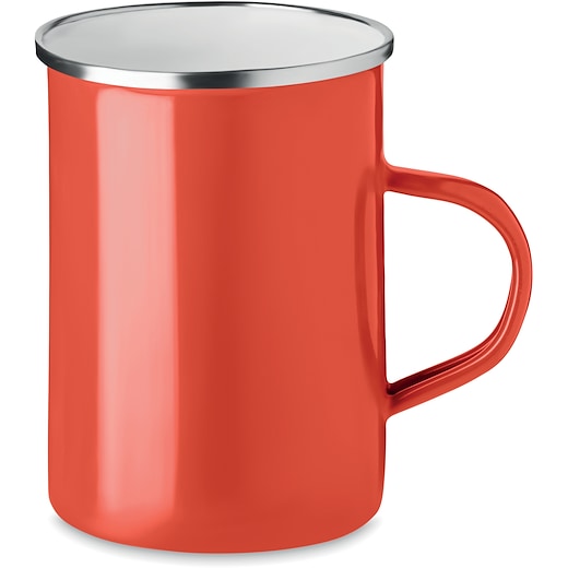 rød Emaljekopp Lymington - red
