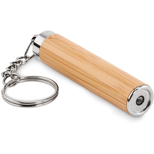 brun LED-nyckelring Belmore - wood