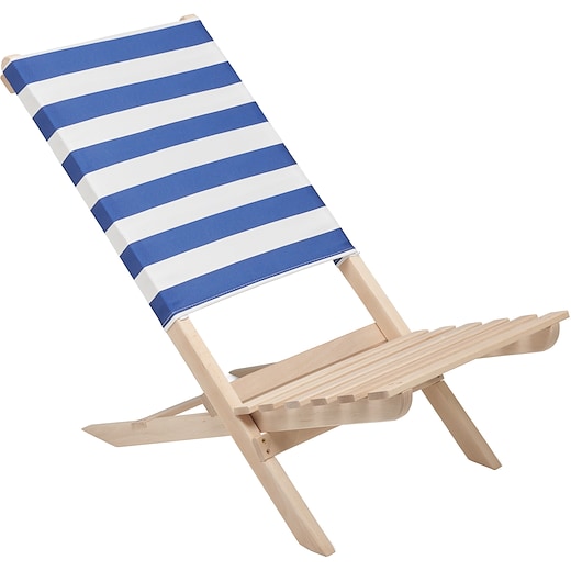 bleu Chaise de plage Bournemouth - white/ blue