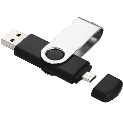 musta USB-muisti Glenmont 16 GB - musta
