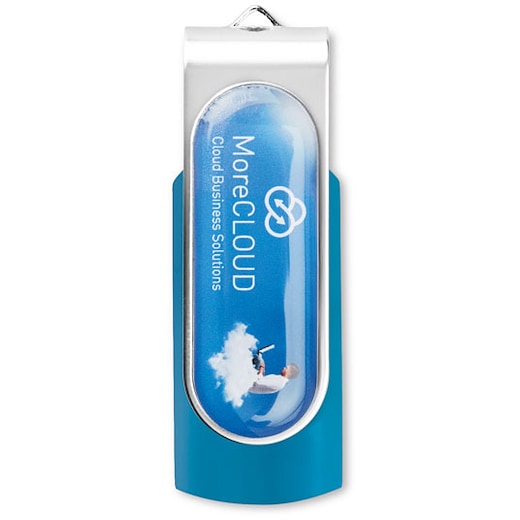 blå USB-minne Elburn 32 GB - turquoise