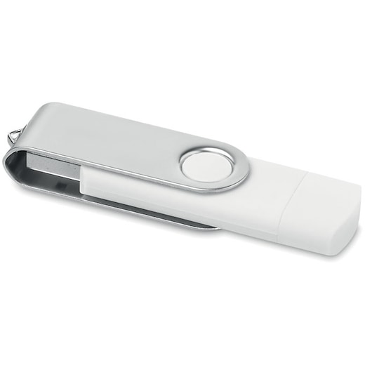 valkoinen USB-muisti Braco 32 GB - white
