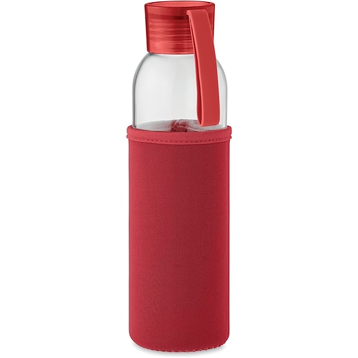 röd Glasflaska Highland Hills, 50 cl - red