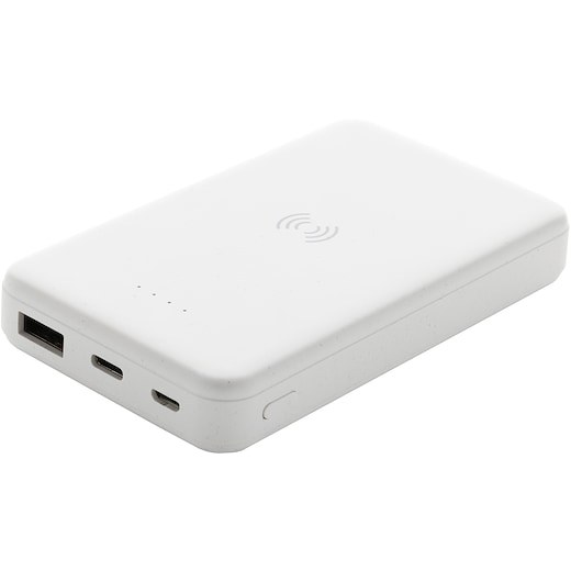 hvit Powerbank Buncombe, 5.000 mAh - hvit