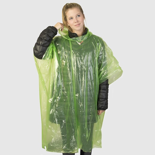 grønn Regnponcho Leonore - lime