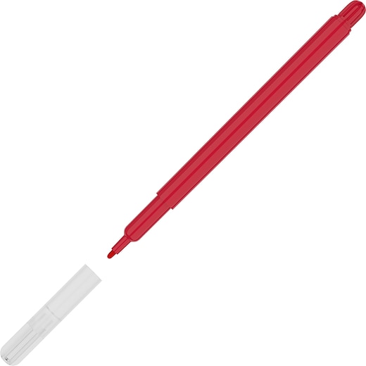 rojo Rotulador de fibra Luis - rojo PMS 200