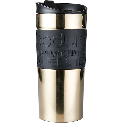 gul Bodum Travel Mug Steel, 35 cl - gold