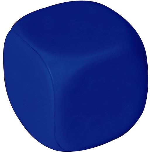 bleu Balle anti-stress Dice without dots - dark blue