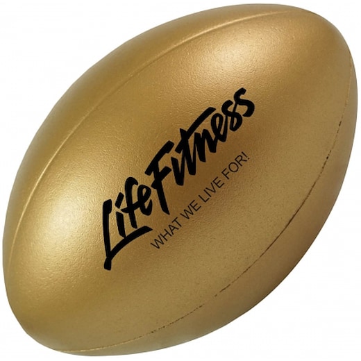 giallo Pallina antistress Rugby Ball - gold