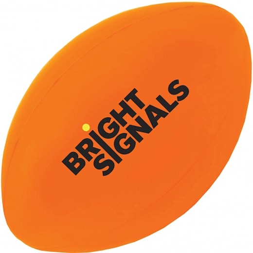 orange Stressbold Rugby Ball - orange