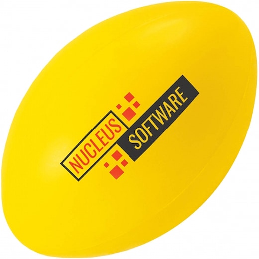 gul Stressball Rugby Ball - yellow