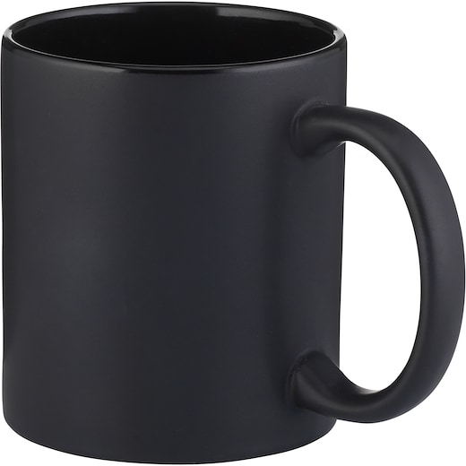 negro Taza de cerámica Gustine - negro
